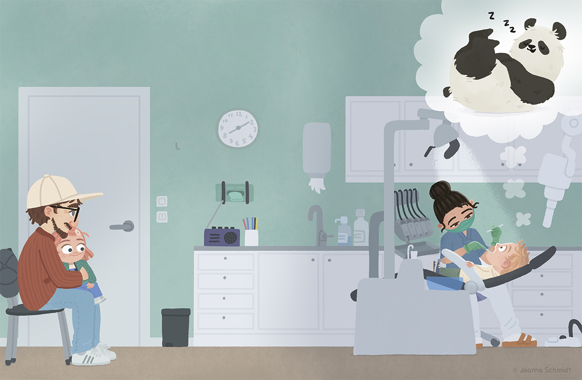 Bild från Loke säger hej då till tummen