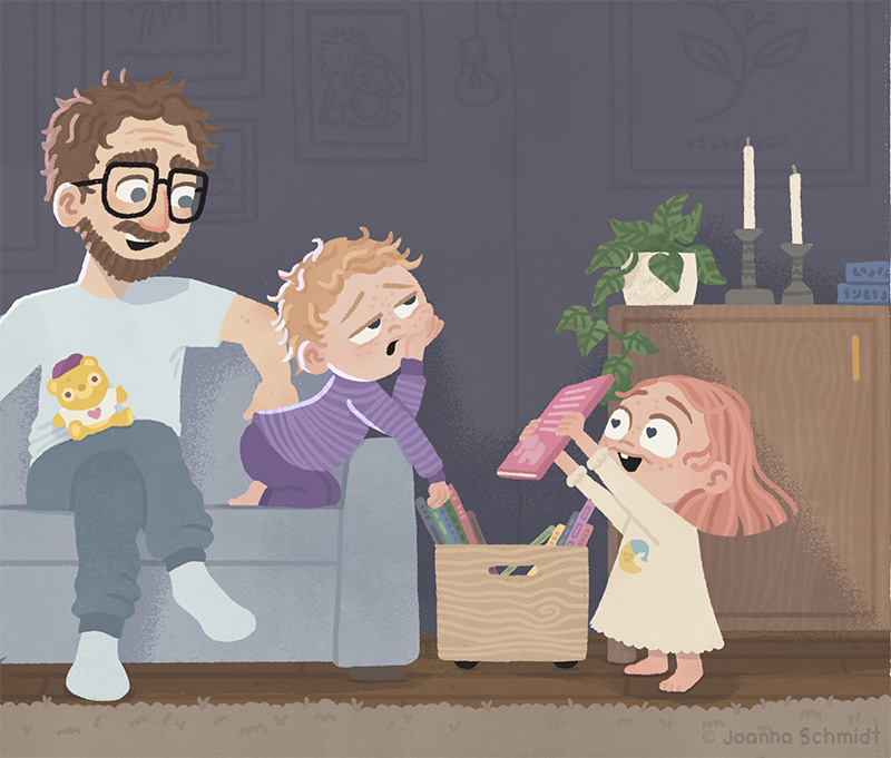 Bild från Loke säger hej då till tummen